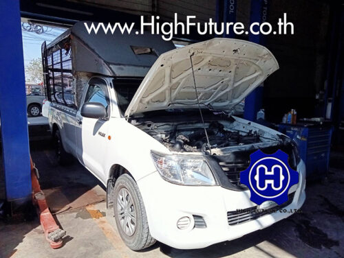 Toyota vigo เปลี่ยนถ่ายน้ำมันเครื่อง 7 - High Future บริษัท ไฮฟิวเจอร์ จำกัด ศูนย์ติดตั้งแก๊สรถยนต์มาตรฐาน ซ่อมรถยนต์ ช่วงล่าง เบรค คลัทช์