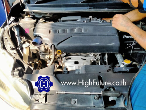 TOYOTA YARIS เปลี่ยนกรองไอแก๊ส 3 - High Future บริษัท ไฮฟิวเจอร์ จำกัด ศูนย์ติดตั้งแก๊สรถยนต์มาตรฐาน ซ่อมรถยนต์ ช่วงล่าง เบรค คลัทช์