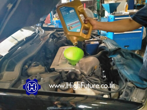 TOYOTA CAMRYเปลี่ยนน้ำมันเครื่อง 1 - High Future บริษัท ไฮฟิวเจอร์ จำกัด ศูนย์ติดตั้งแก๊สรถยนต์มาตรฐาน ซ่อมรถยนต์ ช่วงล่าง เบรค คลัทช์