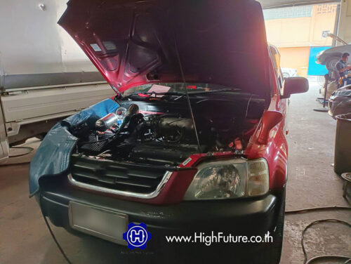 HONDA CRV เปลี่ยนหม้อต้ม LPG 3 - High Future บริษัท ไฮฟิวเจอร์ จำกัด ศูนย์ติดตั้งแก๊สรถยนต์มาตรฐาน ซ่อมรถยนต์ ช่วงล่าง เบรค คลัทช์