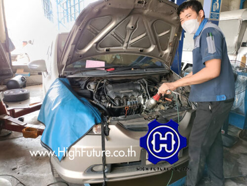 HONDA CITY เปลี่ยนถังแก๊ส LPG 6 - High Future บริษัท ไฮฟิวเจอร์ จำกัด ศูนย์ติดตั้งแก๊สรถยนต์มาตรฐาน ซ่อมรถยนต์ ช่วงล่าง เบรค คลัทช์