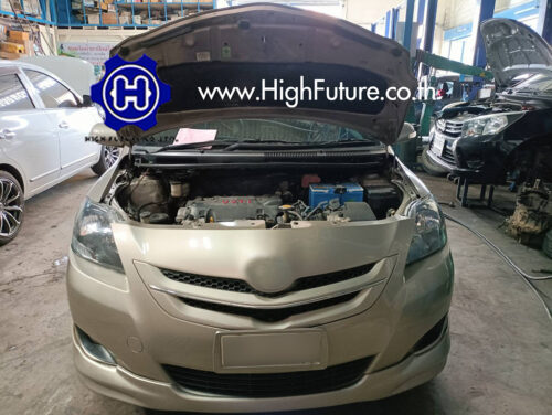 TOYOTA VIOS เปลี่ยนกรองไอแก๊ส 1 - High Future บริษัท ไฮฟิวเจอร์ จำกัด ศูนย์ติดตั้งแก๊สรถยนต์มาตรฐาน ซ่อมรถยนต์ ช่วงล่าง เบรค คลัทช์