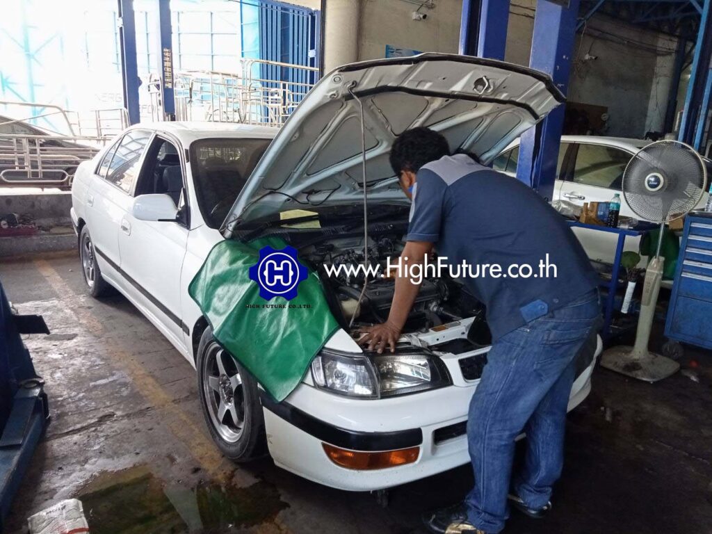 TOYOTA COROLA เปลี่ยน หม้อต้มแก๊ส LPG 4 - High Future บริษัท ไฮฟิวเจอร์ จำกัด ศูนย์ติดตั้งแก๊สรถยนต์มาตรฐาน ซ่อมรถยนต์ ช่วงล่าง เบรค คลัทช์