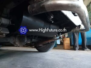 NISSAN NAVARA เปลี่ยนถังแก๊สแคปซูล 2 - High Future บริษัท ไฮฟิวเจอร์ จำกัด ศูนย์ติดตั้งแก๊สรถยนต์มาตรฐาน ซ่อมรถยนต์ ช่วงล่าง เบรค คลัทช์