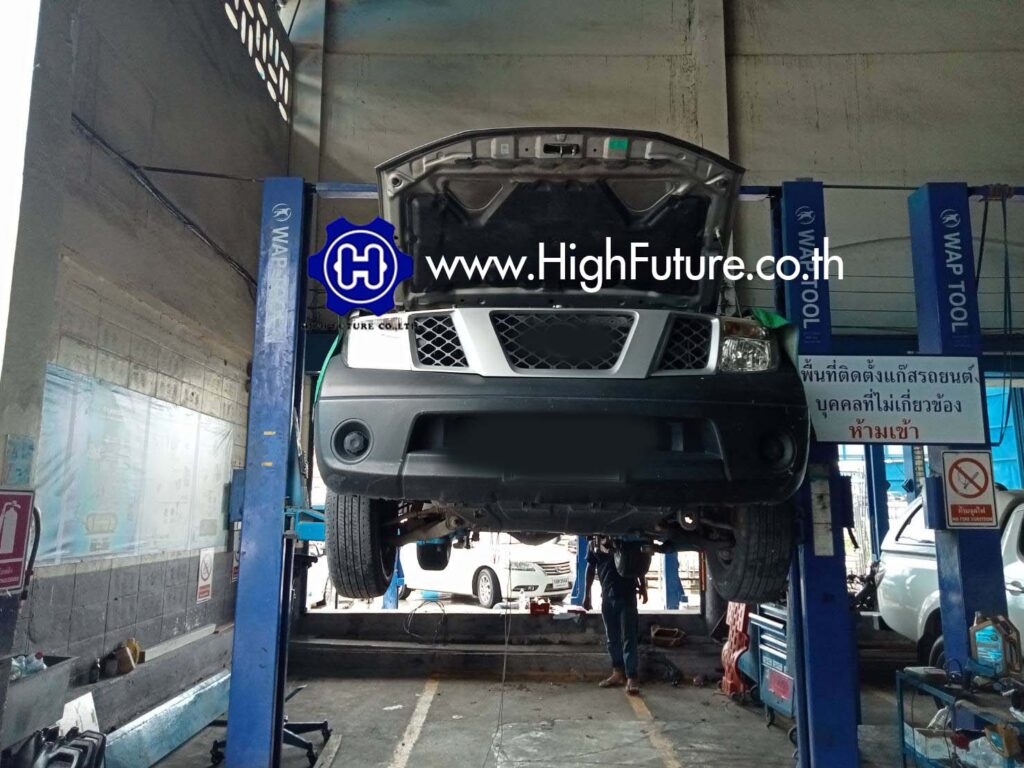 NISSAN NAVARA เปลี่ยนถังแก๊สแคปซูล 6 - High Future บริษัท ไฮฟิวเจอร์ จำกัด ศูนย์ติดตั้งแก๊สรถยนต์มาตรฐาน ซ่อมรถยนต์ ช่วงล่าง เบรค คลัทช์