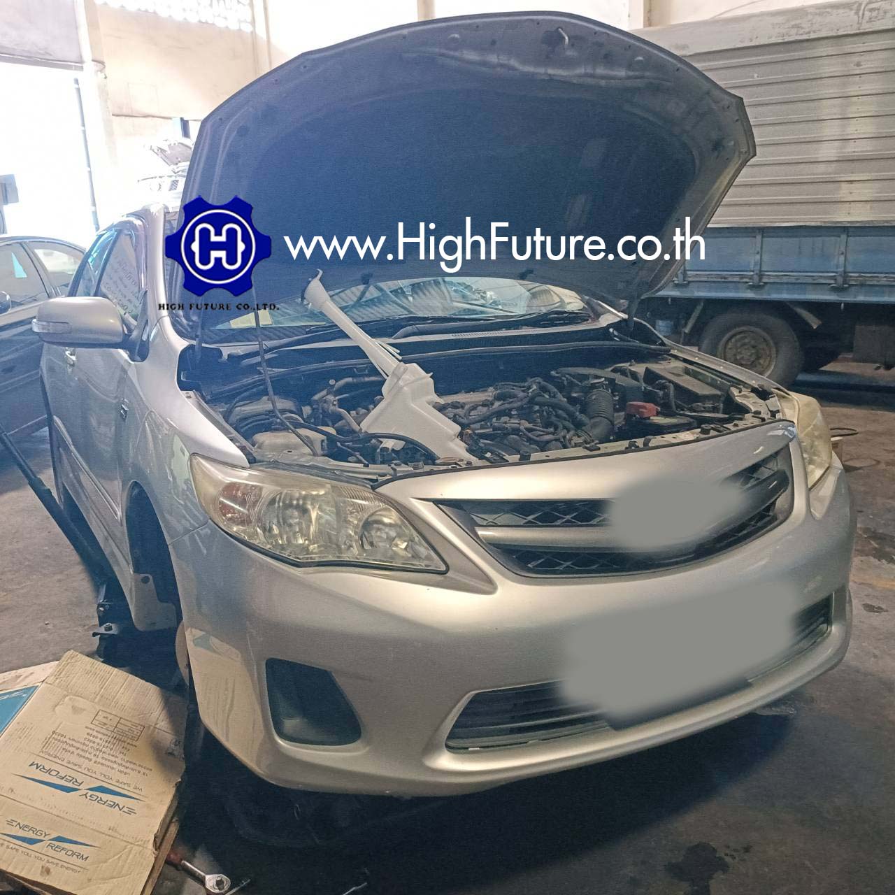 TOYOTA ALTIS เปลี่ยนกระป๋องน้ำฉีดกระจก 2 - High Future บริษัท ไฮฟิวเจอร์ จำกัด ศูนย์ติดตั้งแก๊สรถยนต์มาตรฐาน ซ่อมรถยนต์ ช่วงล่าง เบรค คลัทช์