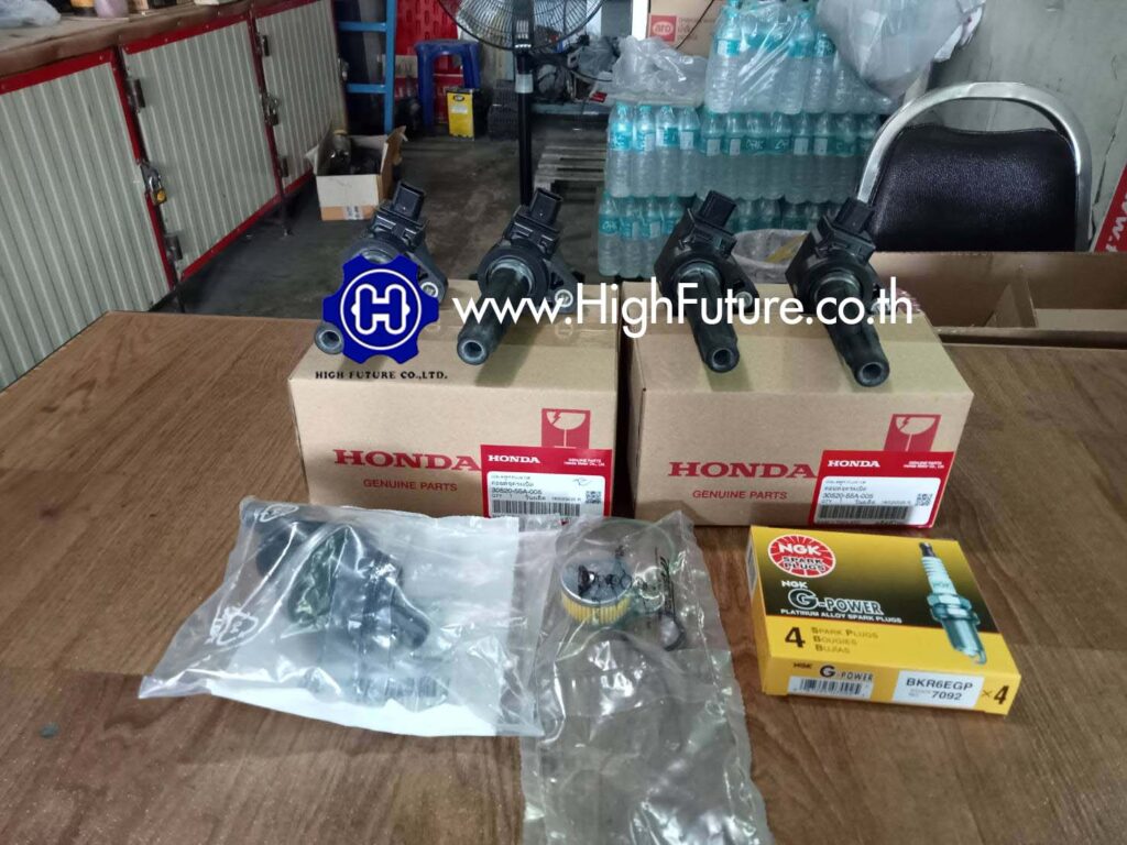 HONDA CITYเปลี่ยนคอยจุดระเบิด 3 - High Future บริษัท ไฮฟิวเจอร์ จำกัด ศูนย์ติดตั้งแก๊สรถยนต์มาตรฐาน ซ่อมรถยนต์ ช่วงล่าง เบรค คลัทช์
