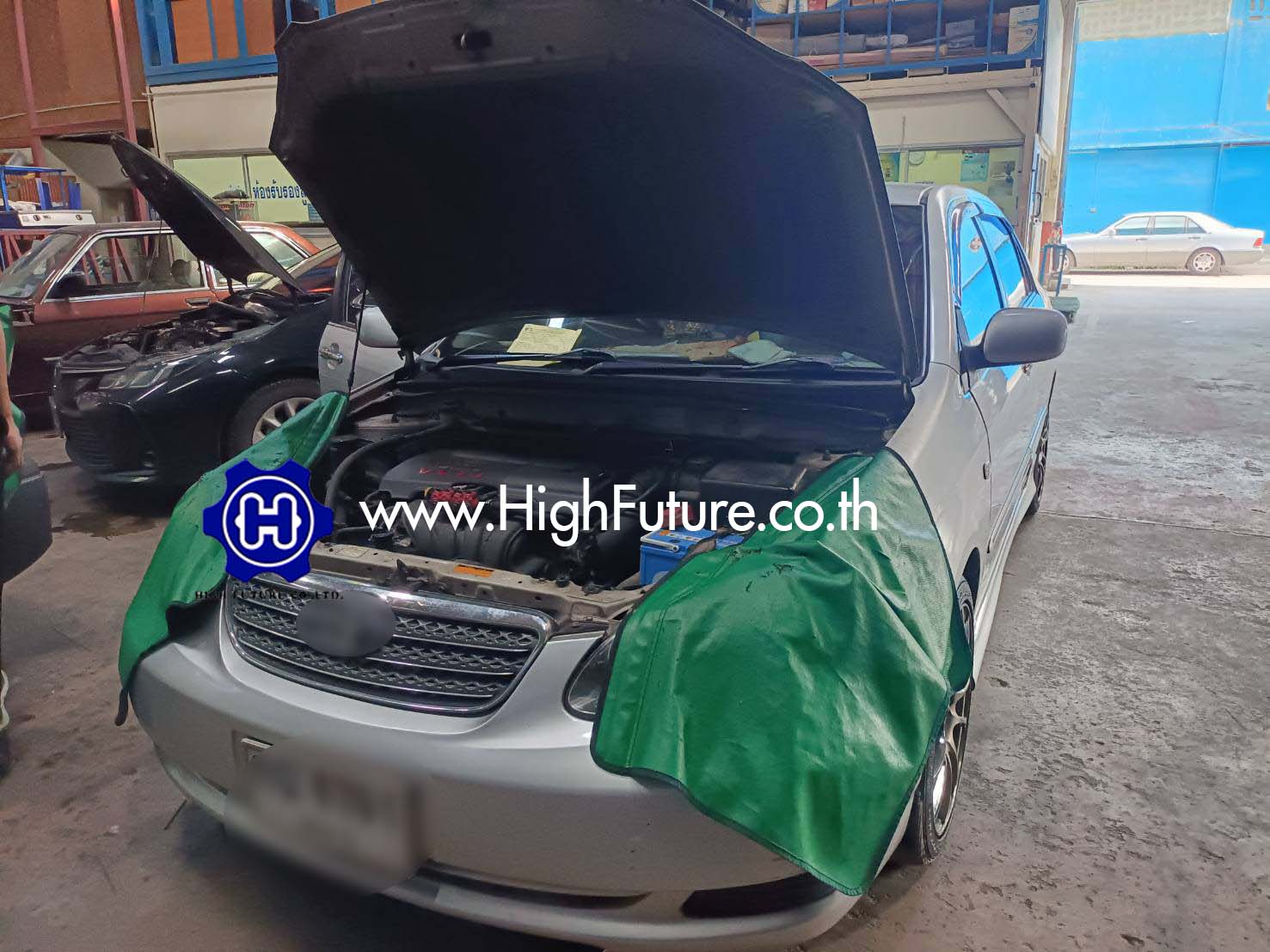 TOYOTA ALTIS เปลี่ยนหม้อต้ม LPG 2 - High Future บริษัท ไฮฟิวเจอร์ จำกัด ศูนย์ติดตั้งแก๊สรถยนต์มาตรฐาน ซ่อมรถยนต์ ช่วงล่าง เบรค คลัทช์