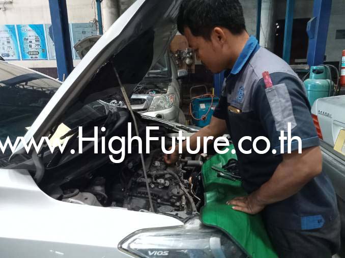 TOYOTA VIOS เปลี่ยนคอยจุดระเบิด 2 - High Future บริษัท ไฮฟิวเจอร์ จำกัด ศูนย์ติดตั้งแก๊สรถยนต์มาตรฐาน ซ่อมรถยนต์ ช่วงล่าง เบรค คลัทช์