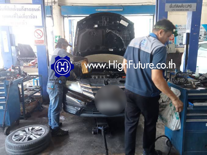 HONDA CITY เปลี่ยนแท่นเครื่อง 2 - High Future บริษัท ไฮฟิวเจอร์ จำกัด ศูนย์ติดตั้งแก๊สรถยนต์มาตรฐาน ซ่อมรถยนต์ ช่วงล่าง เบรค คลัทช์