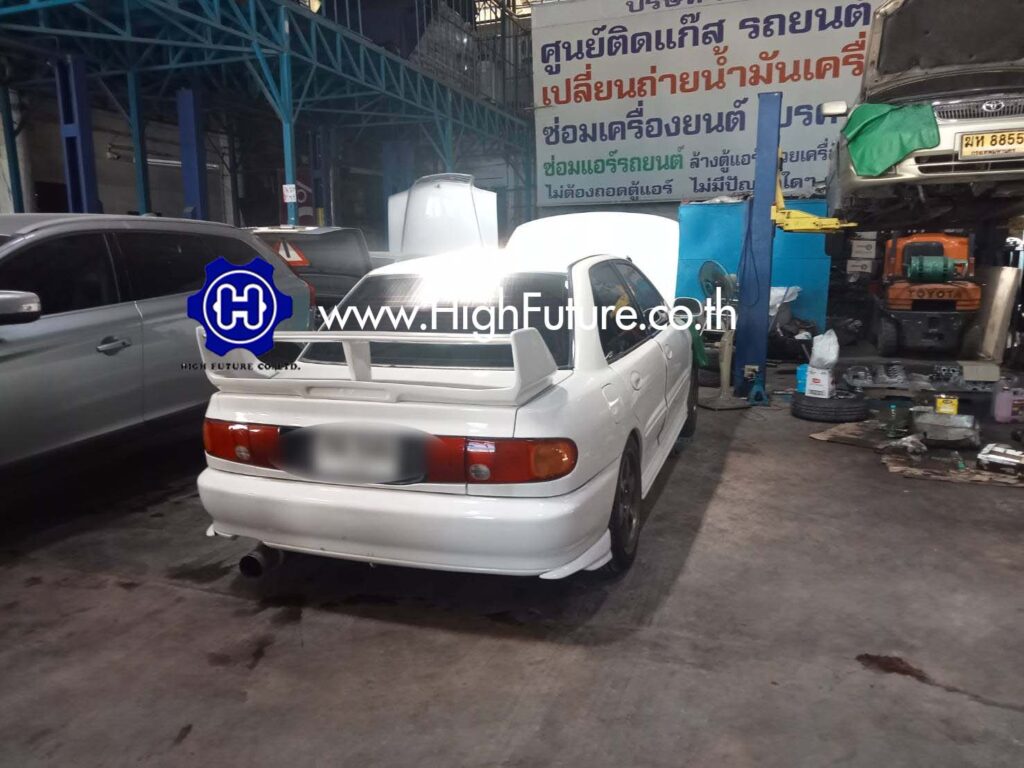 MITSUBISHI E CAR เปลี่ยนปั๊มครัชบน 4 - High Future บริษัท ไฮฟิวเจอร์ จำกัด ศูนย์ติดตั้งแก๊สรถยนต์มาตรฐาน ซ่อมรถยนต์ ช่วงล่าง เบรค คลัทช์