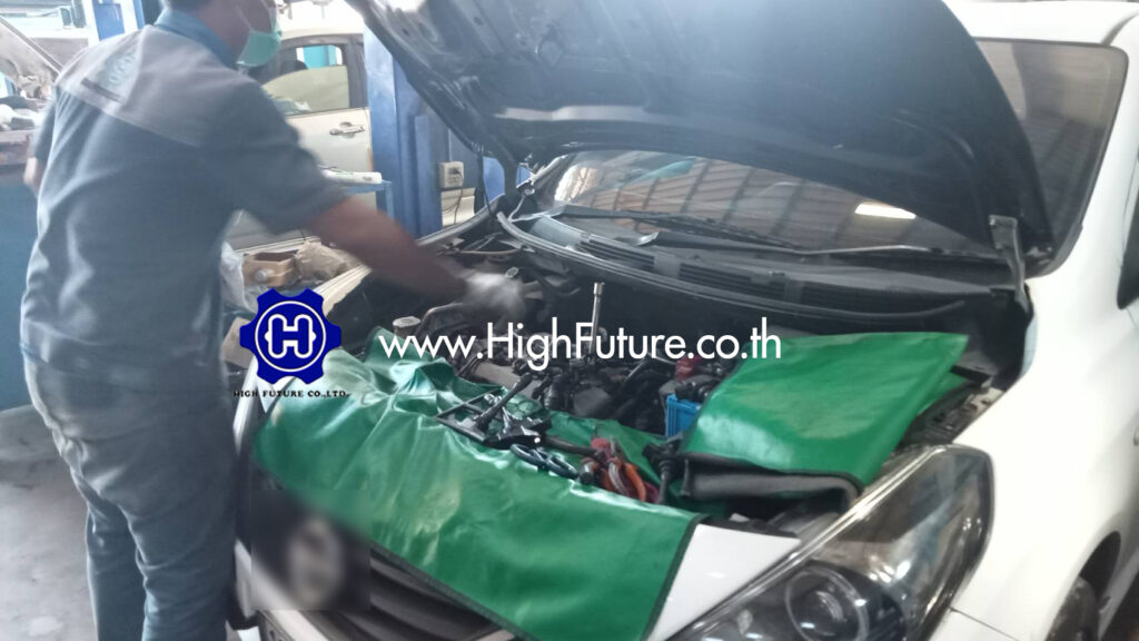 NISSAN ALMERA เปลี่ยนคอยจุดระเบิด 1 - High Future บริษัท ไฮฟิวเจอร์ จำกัด ศูนย์ติดตั้งแก๊สรถยนต์มาตรฐาน ซ่อมรถยนต์ ช่วงล่าง เบรค คลัทช์