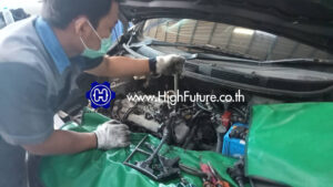 NISSAN ALMERA เปลี่ยนคอยจุดระเบิด 2 - High Future บริษัท ไฮฟิวเจอร์ จำกัด ศูนย์ติดตั้งแก๊สรถยนต์มาตรฐาน ซ่อมรถยนต์ ช่วงล่าง เบรค คลัทช์