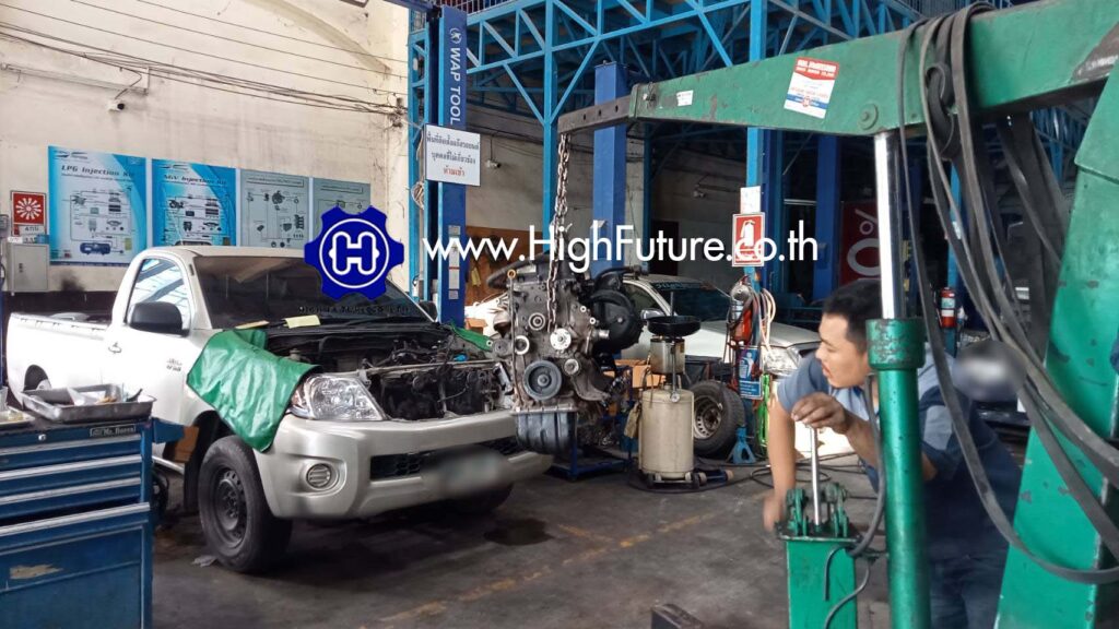 TOYOTA VIGO โอเว่อร์ฮอลล์เครื่องยนต์ 2 - High Future บริษัท ไฮฟิวเจอร์ จำกัด ศูนย์ติดตั้งแก๊สรถยนต์มาตรฐาน ซ่อมรถยนต์ ช่วงล่าง เบรค คลัทช์