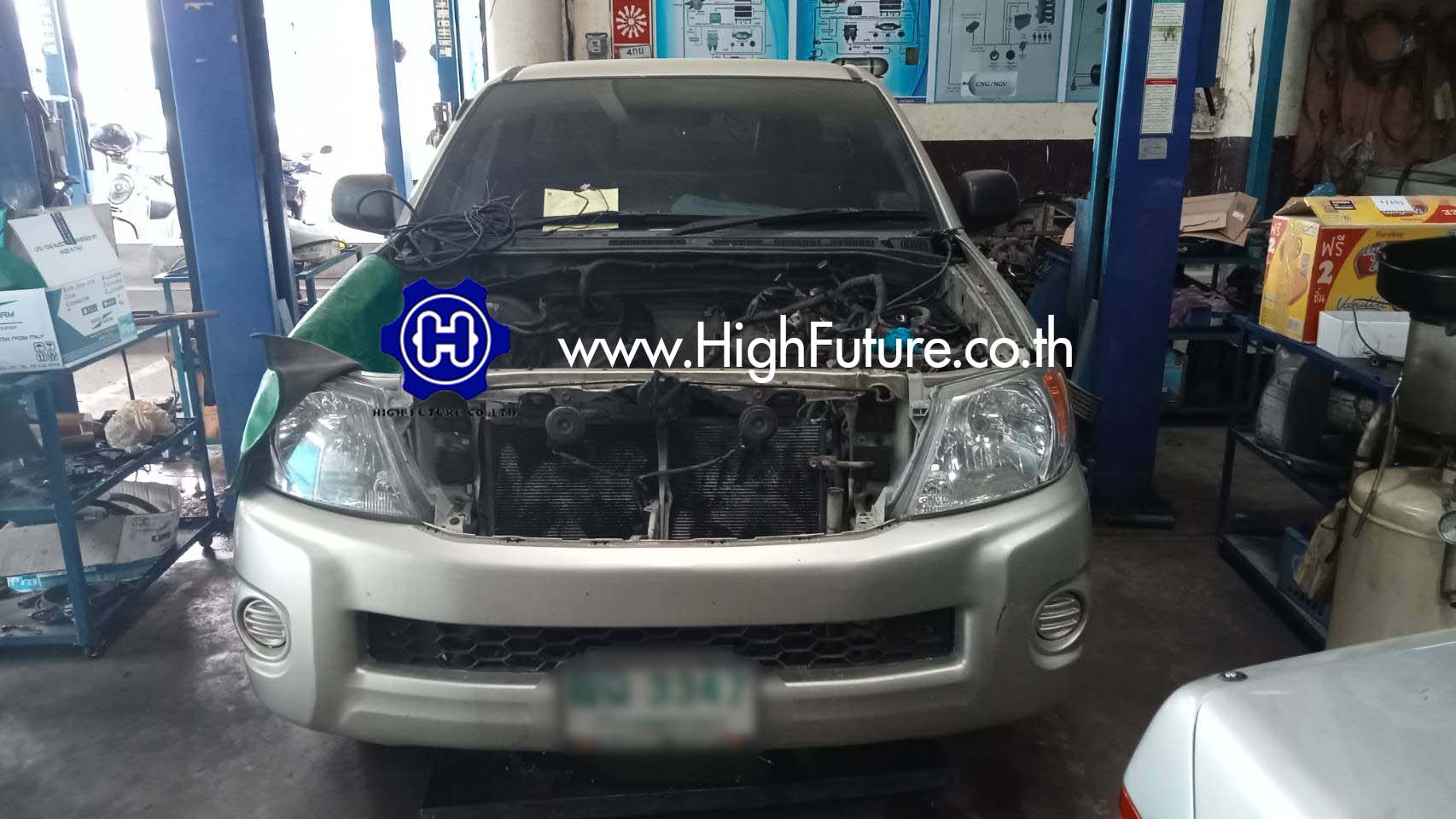 TOYOTA VIGO โอเว่อร์ฮอลล์เครื่องยนต์ 5 - High Future บริษัท ไฮฟิวเจอร์ จำกัด ศูนย์ติดตั้งแก๊สรถยนต์มาตรฐาน ซ่อมรถยนต์ ช่วงล่าง เบรค คลัทช์