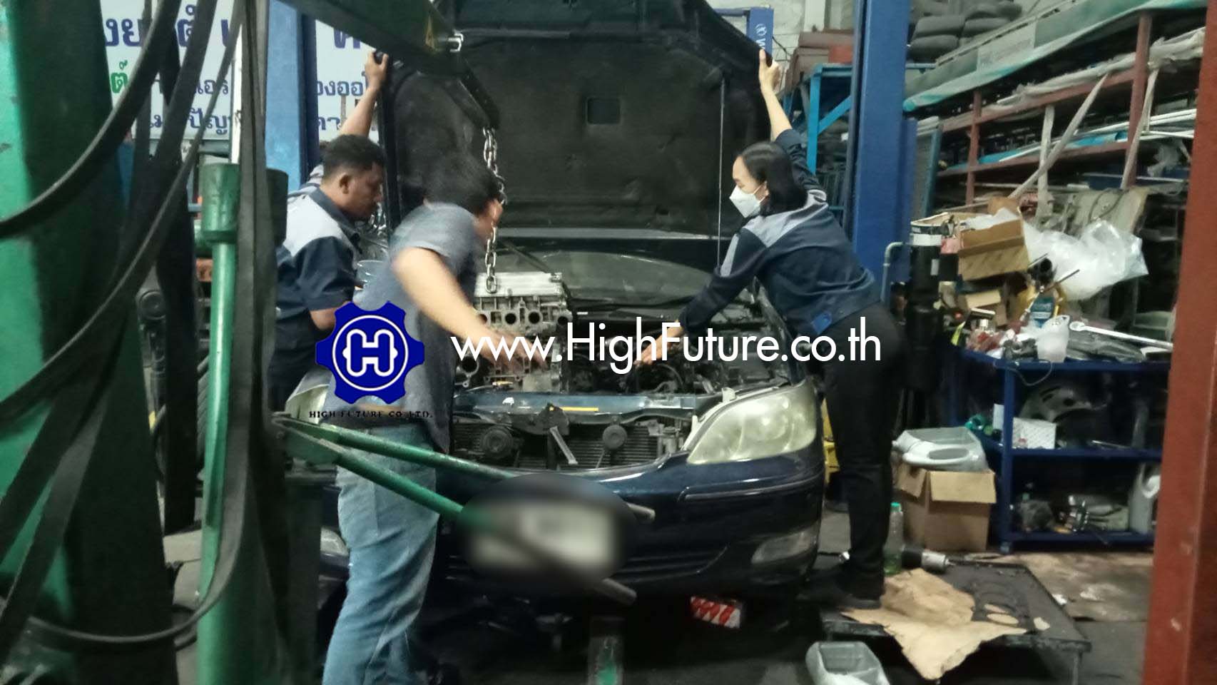TOYOTA CAMRY โอเว่อร์ฮอลล์เครื่องยนต์ 4 - High Future บริษัท ไฮฟิวเจอร์ จำกัด ศูนย์ติดตั้งแก๊สรถยนต์มาตรฐาน ซ่อมรถยนต์ ช่วงล่าง เบรค คลัทช์