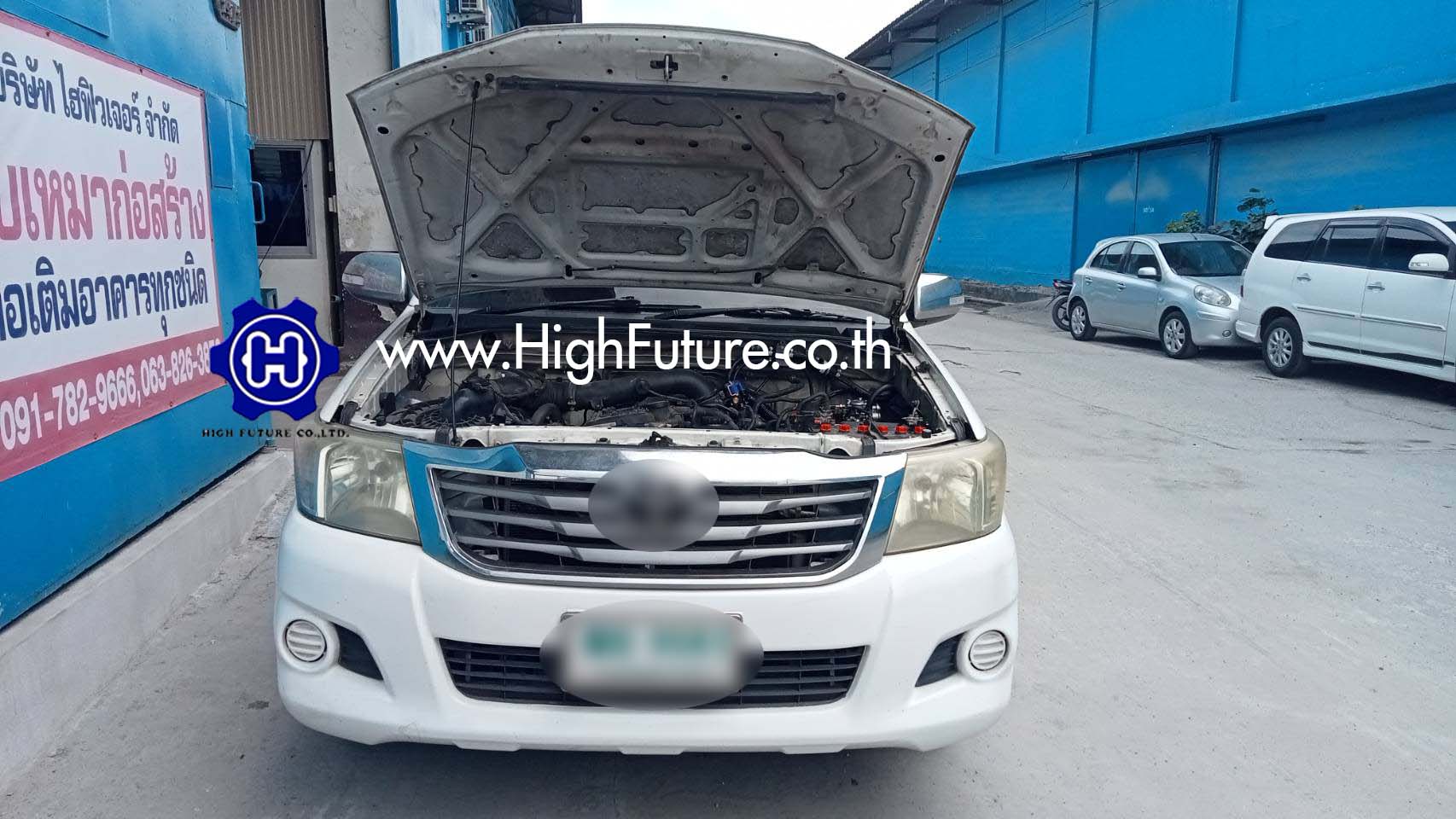 TOYOTA VIGO ติดตั้งแก๊สรถยนต์ ENERGY REFORM 9 - High Future บริษัท ไฮฟิวเจอร์ จำกัด ศูนย์ติดตั้งแก๊สรถยนต์มาตรฐาน ซ่อมรถยนต์ ช่วงล่าง เบรค คลัทช์