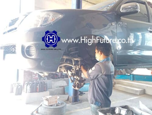 TOYOTA VIGO เปลี่ยนลูกหมากปีกนกบน ซ้าย ขวา 2 - High Future บริษัท ไฮฟิวเจอร์ จำกัด ศูนย์ติดตั้งแก๊สรถยนต์มาตรฐาน ซ่อมรถยนต์ ช่วงล่าง เบรค คลัทช์