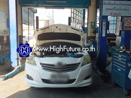 TOYOTAVIOS ติดตั้งแก๊สรถยนต์ ENERGY REFORM 7 - High Future บริษัท ไฮฟิวเจอร์ จำกัด ศูนย์ติดตั้งแก๊สรถยนต์มาตรฐาน ซ่อมรถยนต์ ช่วงล่าง เบรค คลัทช์