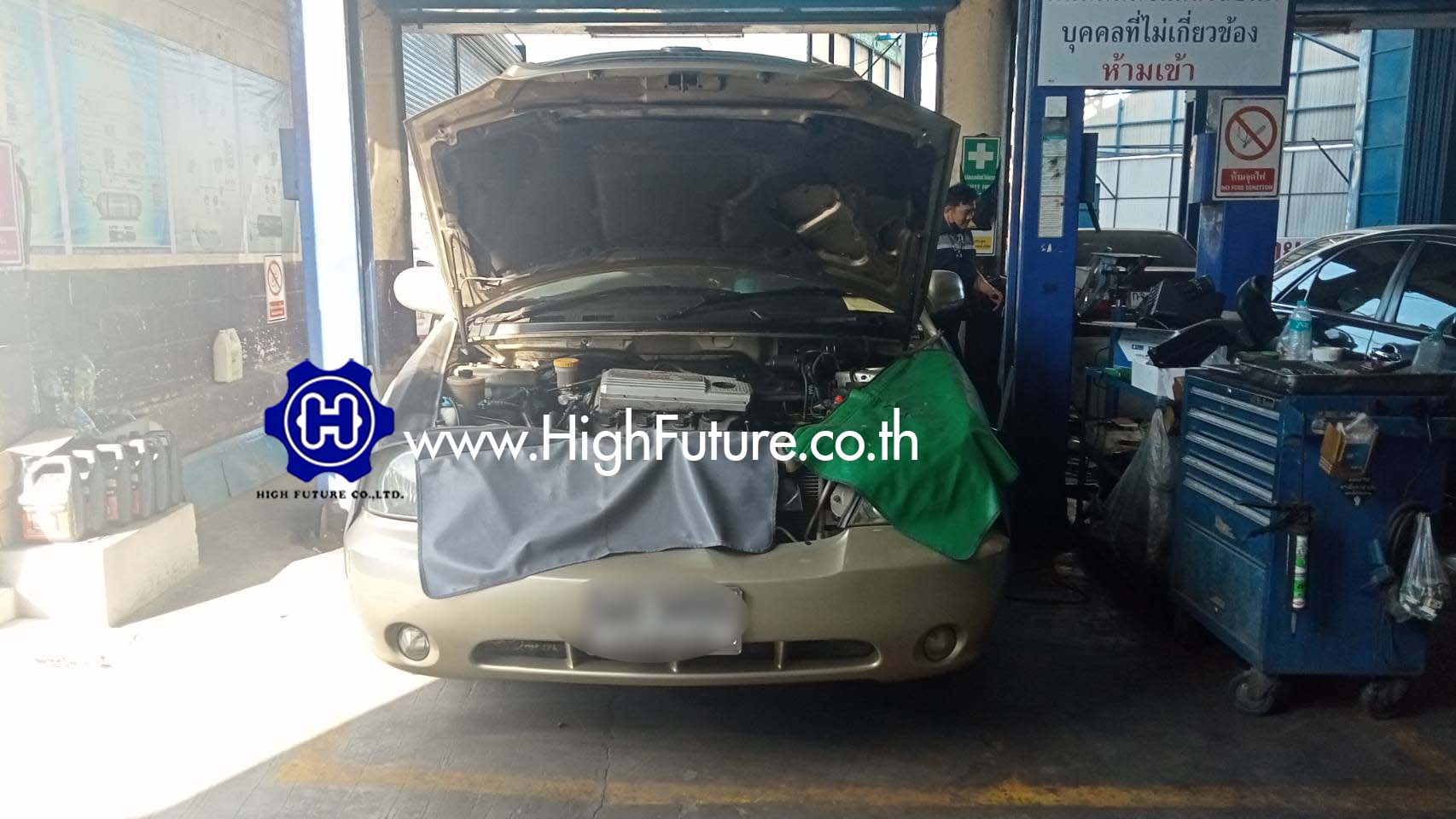 KIA CARNIVAL ติดแก๊สรถยนต์ LPG 8 - High Future บริษัท ไฮฟิวเจอร์ จำกัด ศูนย์ติดตั้งแก๊สรถยนต์มาตรฐาน ซ่อมรถยนต์ ช่วงล่าง เบรค คลัทช์