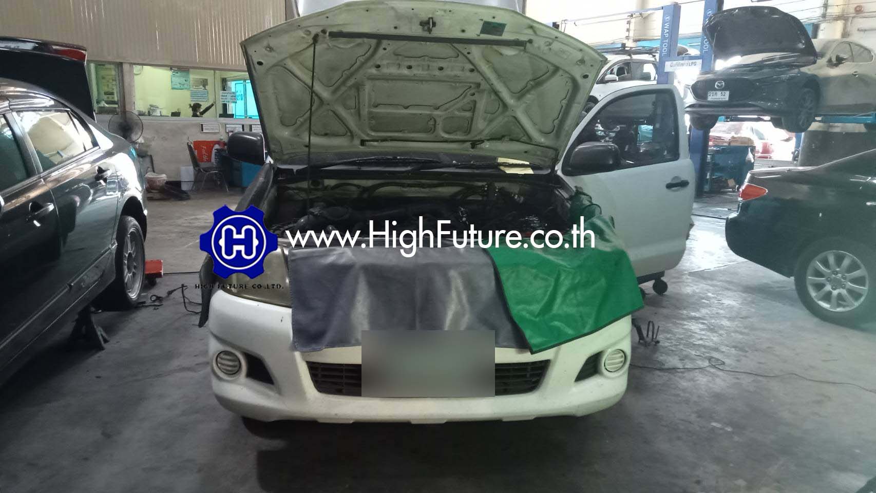 TOYOTA VIGO ติดตั้งแก๊สรถยนต์ AEB 8 - High Future บริษัท ไฮฟิวเจอร์ จำกัด ศูนย์ติดตั้งแก๊สรถยนต์มาตรฐาน ซ่อมรถยนต์ ช่วงล่าง เบรค คลัทช์