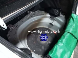 TOYOTA ALTIS เปลี่ยนถังแก๊สโดนัท 54 ลิตร 2 1 - High Future บริษัท ไฮฟิวเจอร์ จำกัด ศูนย์ติดตั้งแก๊สรถยนต์มาตรฐาน ซ่อมรถยนต์ ช่วงล่าง เบรค คลัทช์