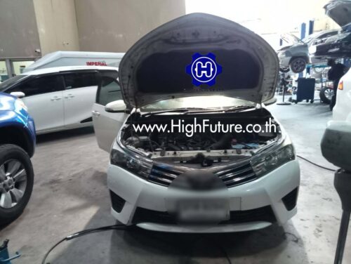 TOYOTA ALTIS เปลี่ยนถังแก๊สโดนัท 54 ลิตร 4 2 - High Future บริษัท ไฮฟิวเจอร์ จำกัด ศูนย์ติดตั้งแก๊สรถยนต์มาตรฐาน ซ่อมรถยนต์ ช่วงล่าง เบรค คลัทช์