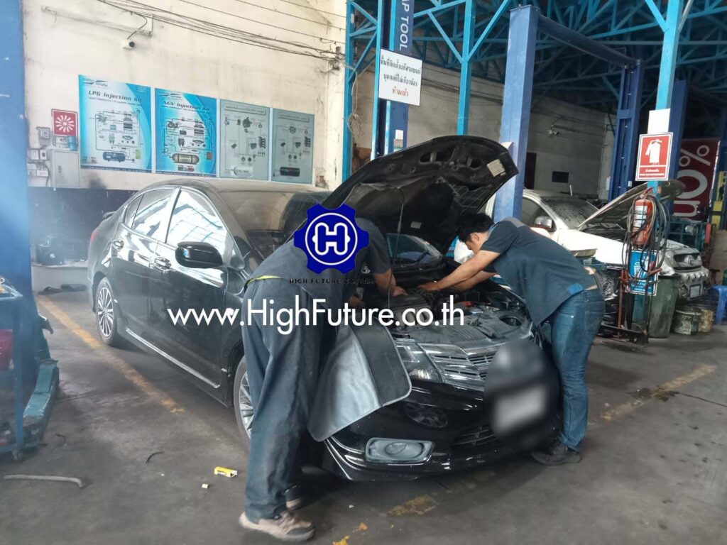 HONDA CITY เปลี่ยนคอยด์จุดระเบิด 3 - High Future บริษัท ไฮฟิวเจอร์ จำกัด ศูนย์ติดตั้งแก๊สรถยนต์มาตรฐาน ซ่อมรถยนต์ ช่วงล่าง เบรค คลัทช์