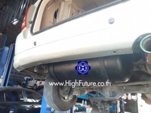 TOYOTA INNOVA เปลี่ยนถังแคปซูล 58 ลิตร 2 - High Future บริษัท ไฮฟิวเจอร์ จำกัด ศูนย์ติดตั้งแก๊สรถยนต์มาตรฐาน ซ่อมรถยนต์ ช่วงล่าง เบรค คลัทช์