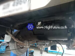 TOYOTA VIGOเปลี่ยนถังแคปซูล 58 ลิตร 3 - High Future บริษัท ไฮฟิวเจอร์ จำกัด ศูนย์ติดตั้งแก๊สรถยนต์มาตรฐาน ซ่อมรถยนต์ ช่วงล่าง เบรค คลัทช์