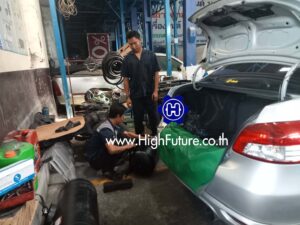 TOYOTA VIOS เปลี่ยนถังแคปซูล 58 ลิตร 2 - High Future บริษัท ไฮฟิวเจอร์ จำกัด ศูนย์ติดตั้งแก๊สรถยนต์มาตรฐาน ซ่อมรถยนต์ ช่วงล่าง เบรค คลัทช์