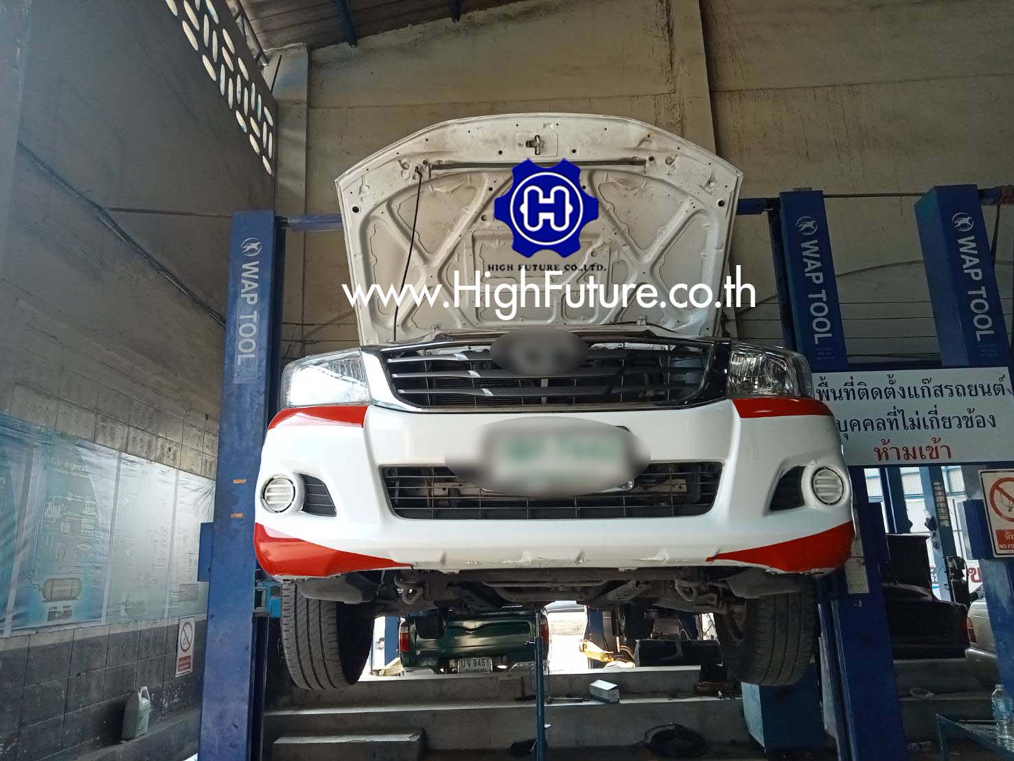 TOYOTA VIGO ติดตั้งแก๊สรถยนต์ 7 - High Future บริษัท ไฮฟิวเจอร์ จำกัด ศูนย์ติดตั้งแก๊สรถยนต์มาตรฐาน ซ่อมรถยนต์ ช่วงล่าง เบรค คลัทช์