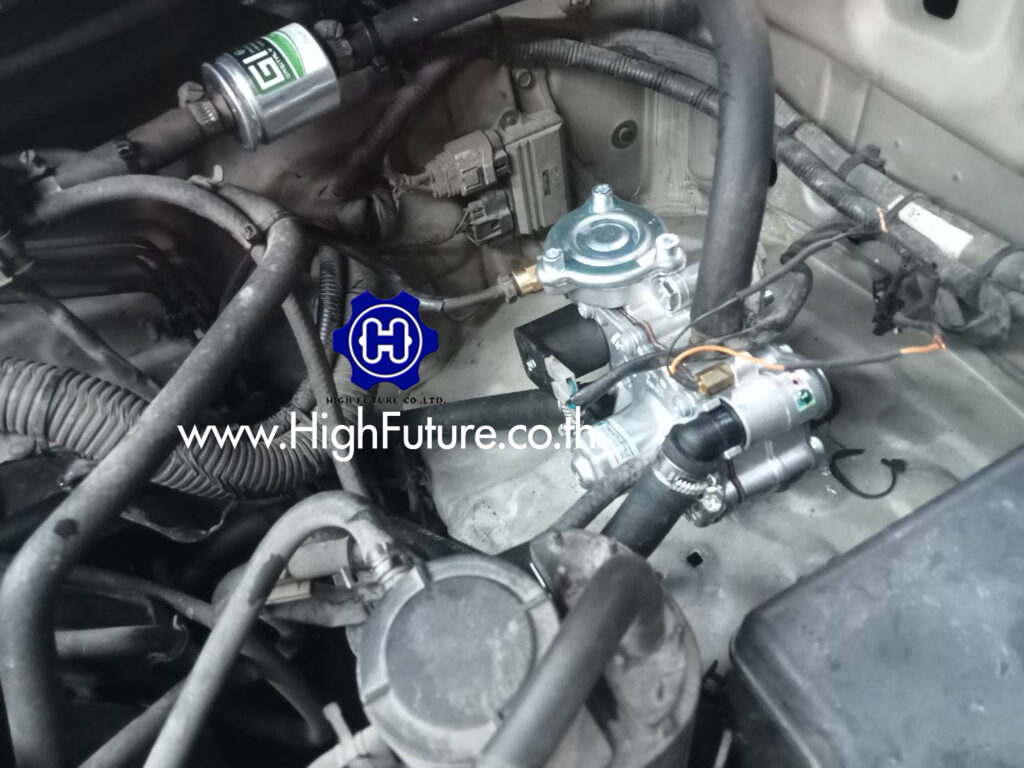 TOYOTA VIGO เปลี่ยนหม้อต้ม LPG 1 - High Future บริษัท ไฮฟิวเจอร์ จำกัด ศูนย์ติดตั้งแก๊สรถยนต์มาตรฐาน ซ่อมรถยนต์ ช่วงล่าง เบรค คลัทช์